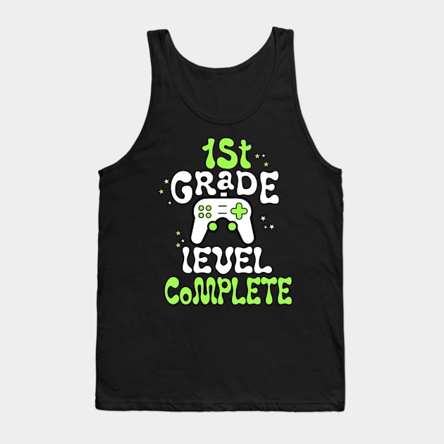 1st Grade Level Completed Tank Top by busines_night